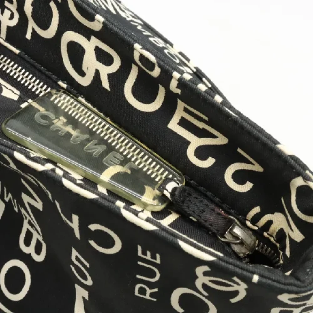 Chanel Vintage Pre-owned Canvas chanel-bags Black Dames