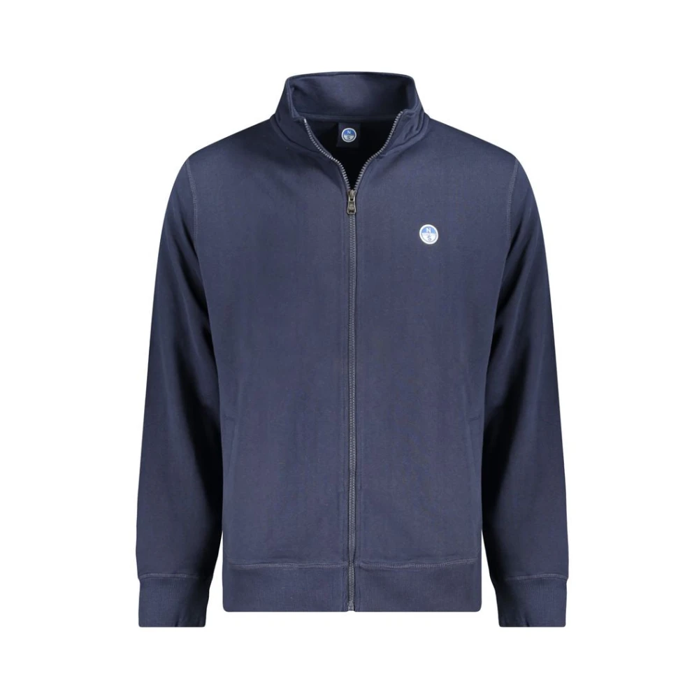 North Sails Herren Navy Blue - Sweatjacke Mit Durchgehendem Reißverschluss Und Logoaufnäher - Bild 4