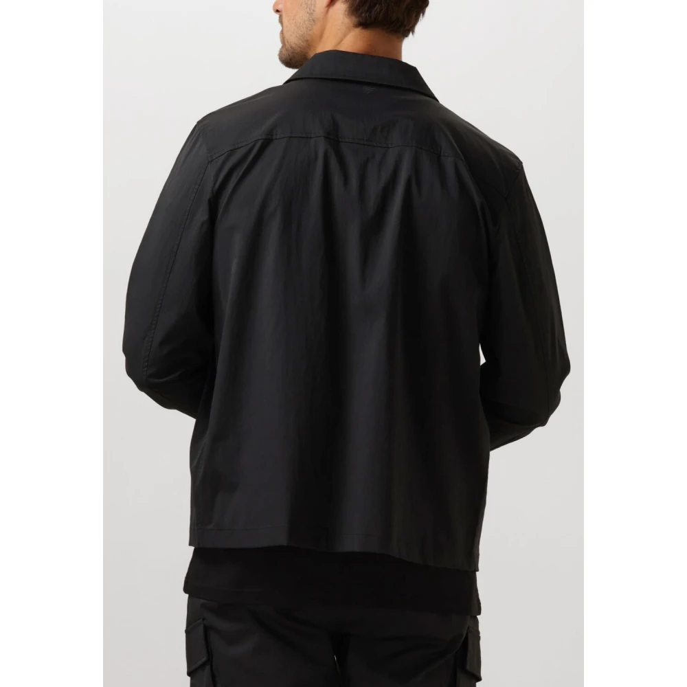 Pure Path Heren Regular Fit Overshirt Black Heren