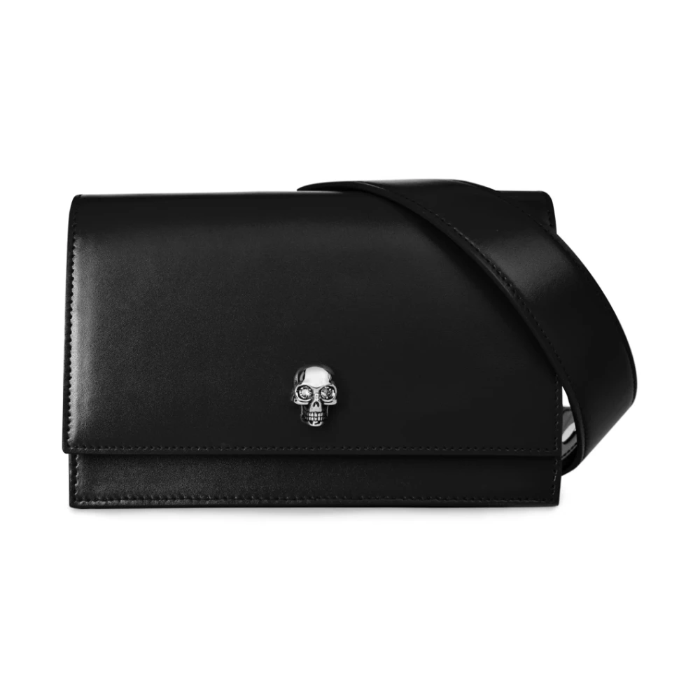 Alexander mcqueen Skull Logo Schoudertas Black Dames