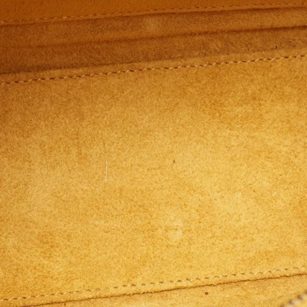 Celine Vintage Pre-owned Leather celine-bags Yellow Dames