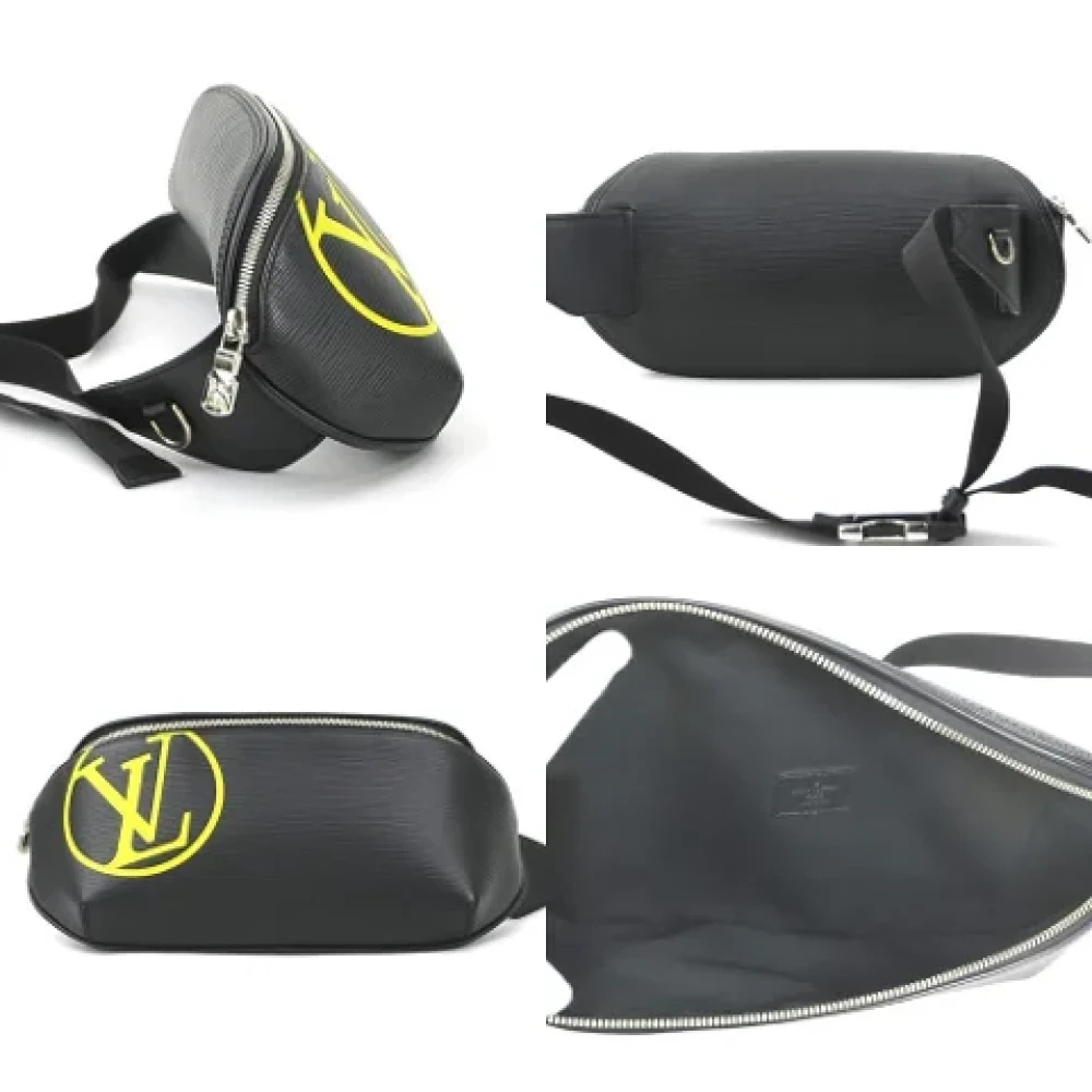 Louis Vuitton Vintage Pre-owned Leather crossbody-bags Black Dames