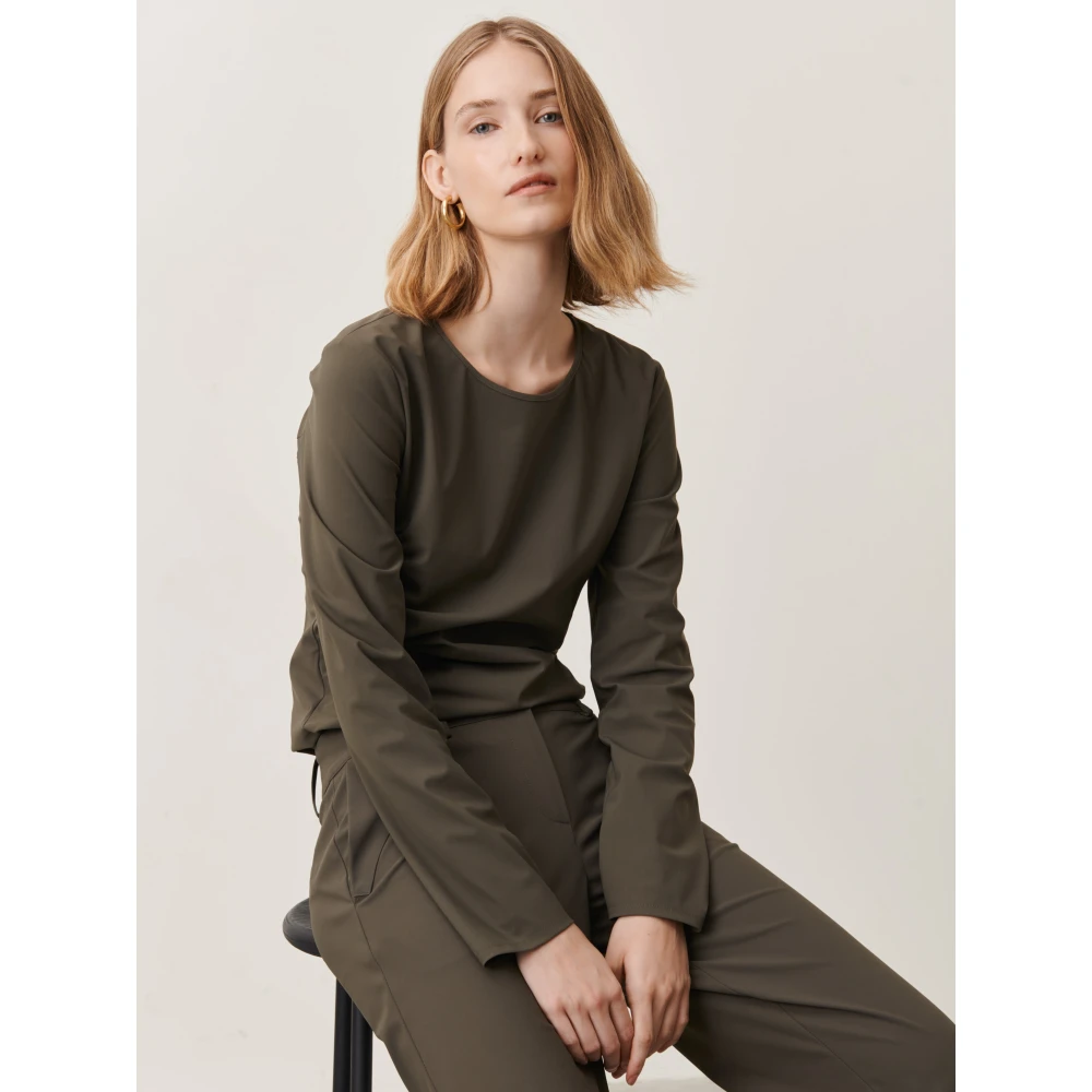 Jane Lushka Scarlet Top Technical Jersey Green Dames
