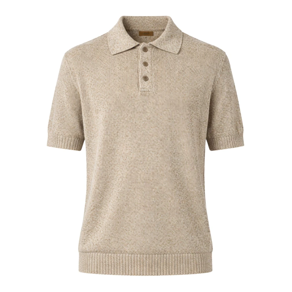 Daniele Fiesoli Men's Beige Polo Shirt