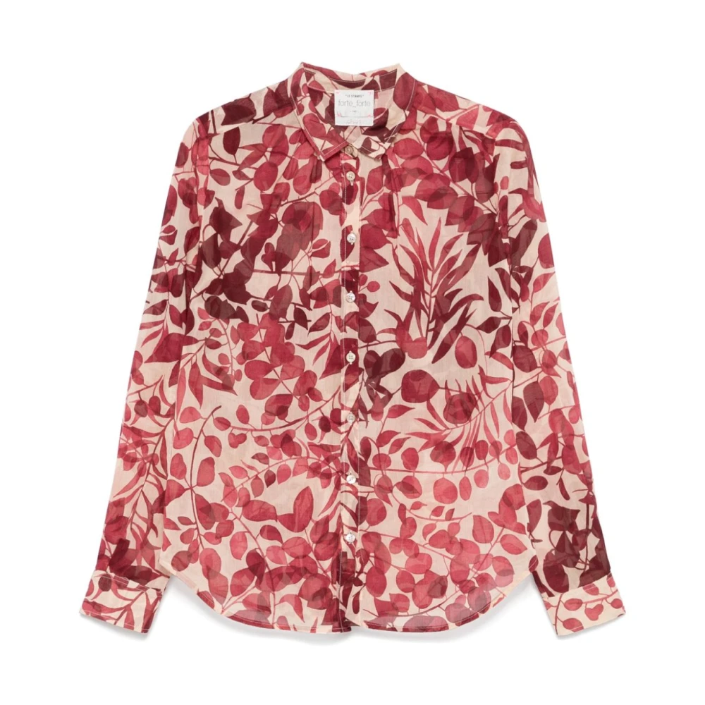 Forte Bianco E Rosso Dames Overhemden Multicolor Dames