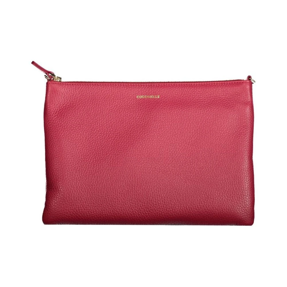 Coccinelle Damen Rot E Lederhandtasche Mit Reißverschluss