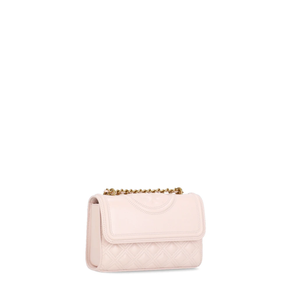TORY BURCH Roze Schoudertas met Metalen Band Pink Dames