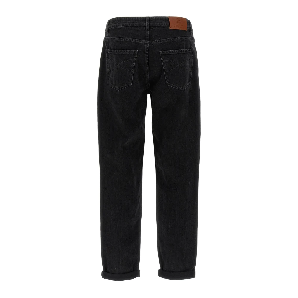 BRUNELLO CUCINELLI Stijlvolle Jeansbroek Black Heren