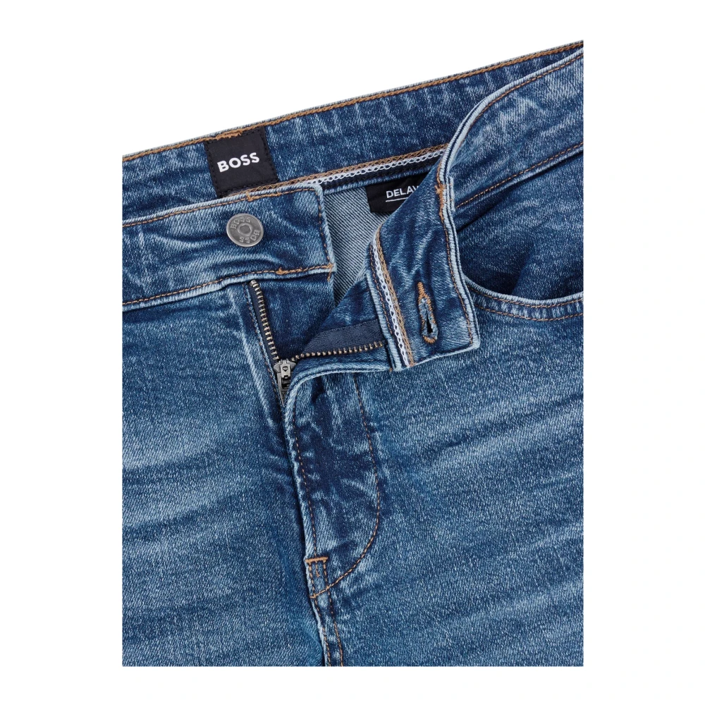 Hugo Boss Casual Straight Cut Jeans Blue Heren