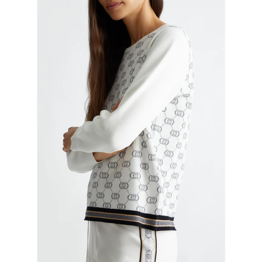 Liu Jo Monogram Logo T-shirt White Dames