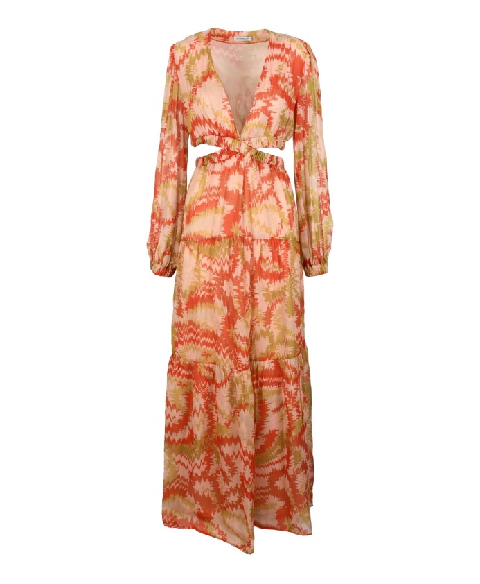 robe-longue-en-mousseline-avec-manches-bouffantes