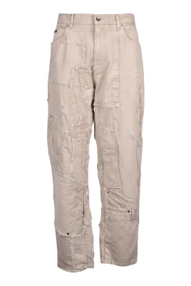 Cargo Patchwork Jeans