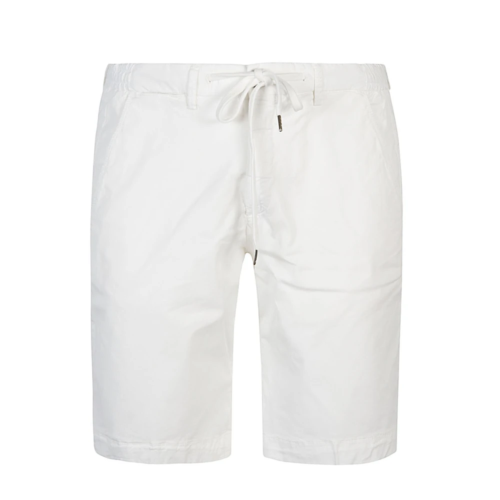 Briglia Witte Bermuda Shorts met Trekkoord Taille White Heren