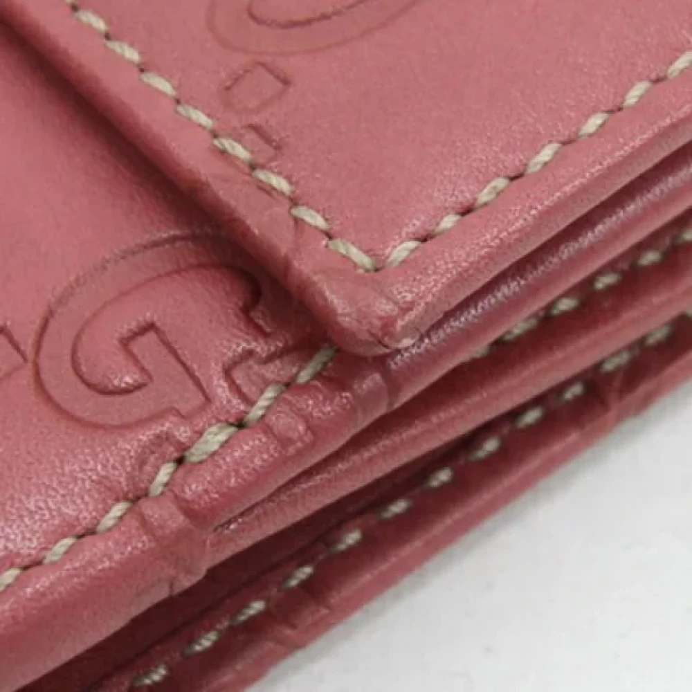 Gucci Vintage Pre-owned Leather wallets Pink Dames
