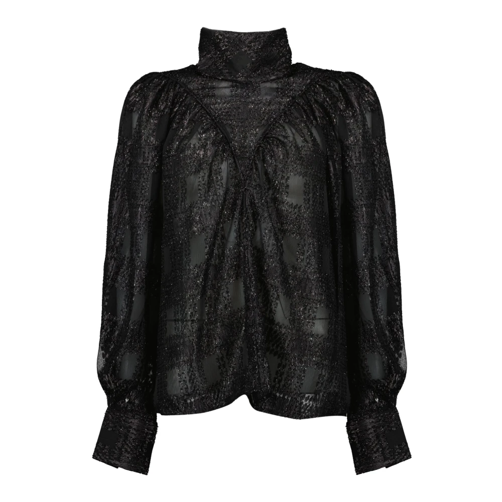Iro Black Blouses, Female, M, Varleta Top
