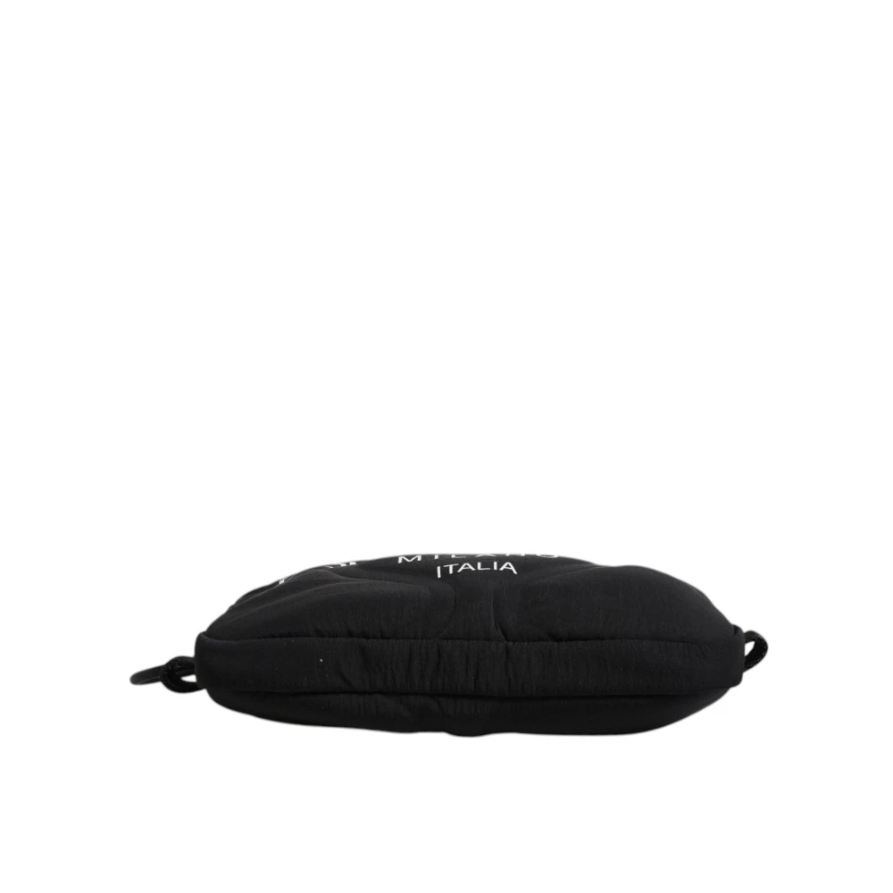 Dolce & Gabbana Zwarte Logo Crossbody Sling Tas Black Heren