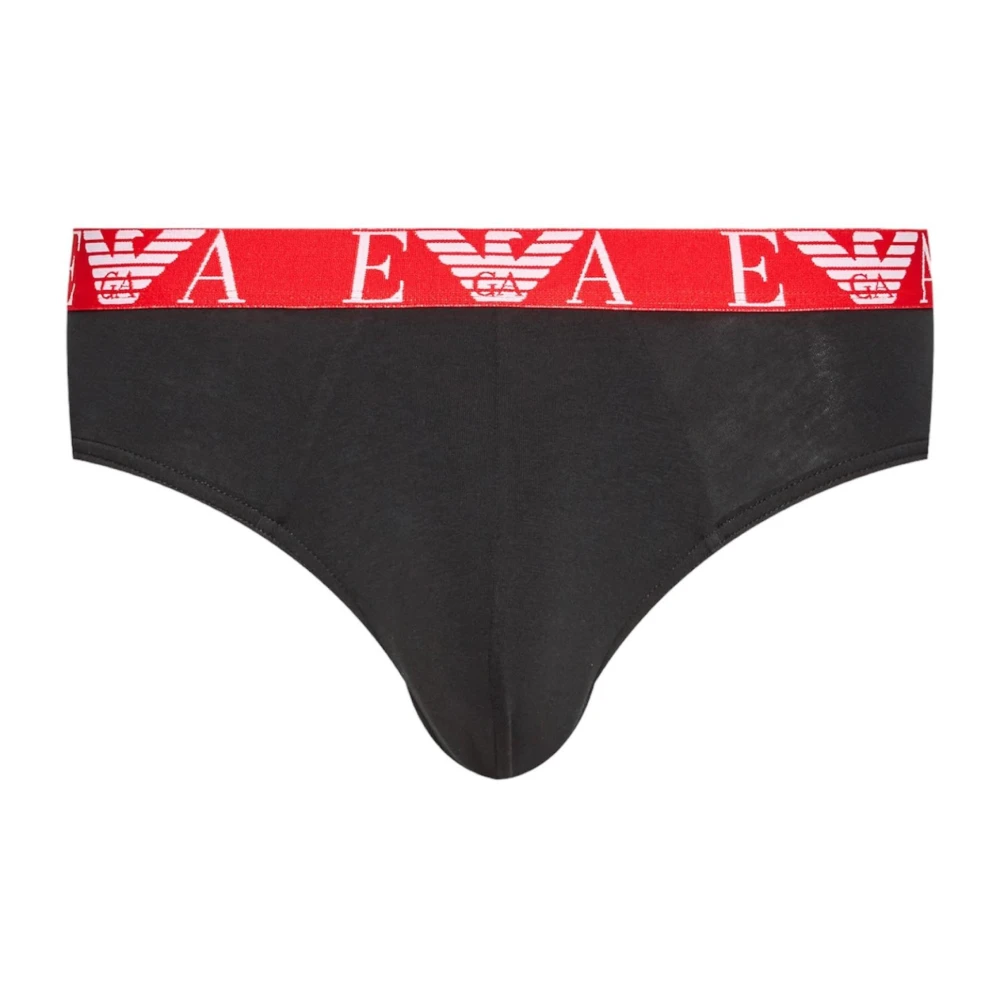 Emporio Armani Svart A Briefs Snyggt Underkläder