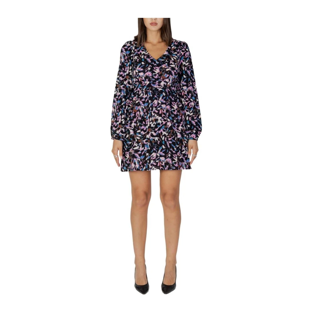 Only Roze Polyester Midi Jurk Collectie Multicolor Dames