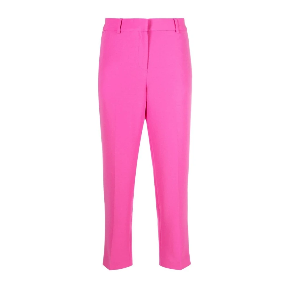 Michael Kors Women's Pink Cropped Trousers, 2XS, Cerise Pant For