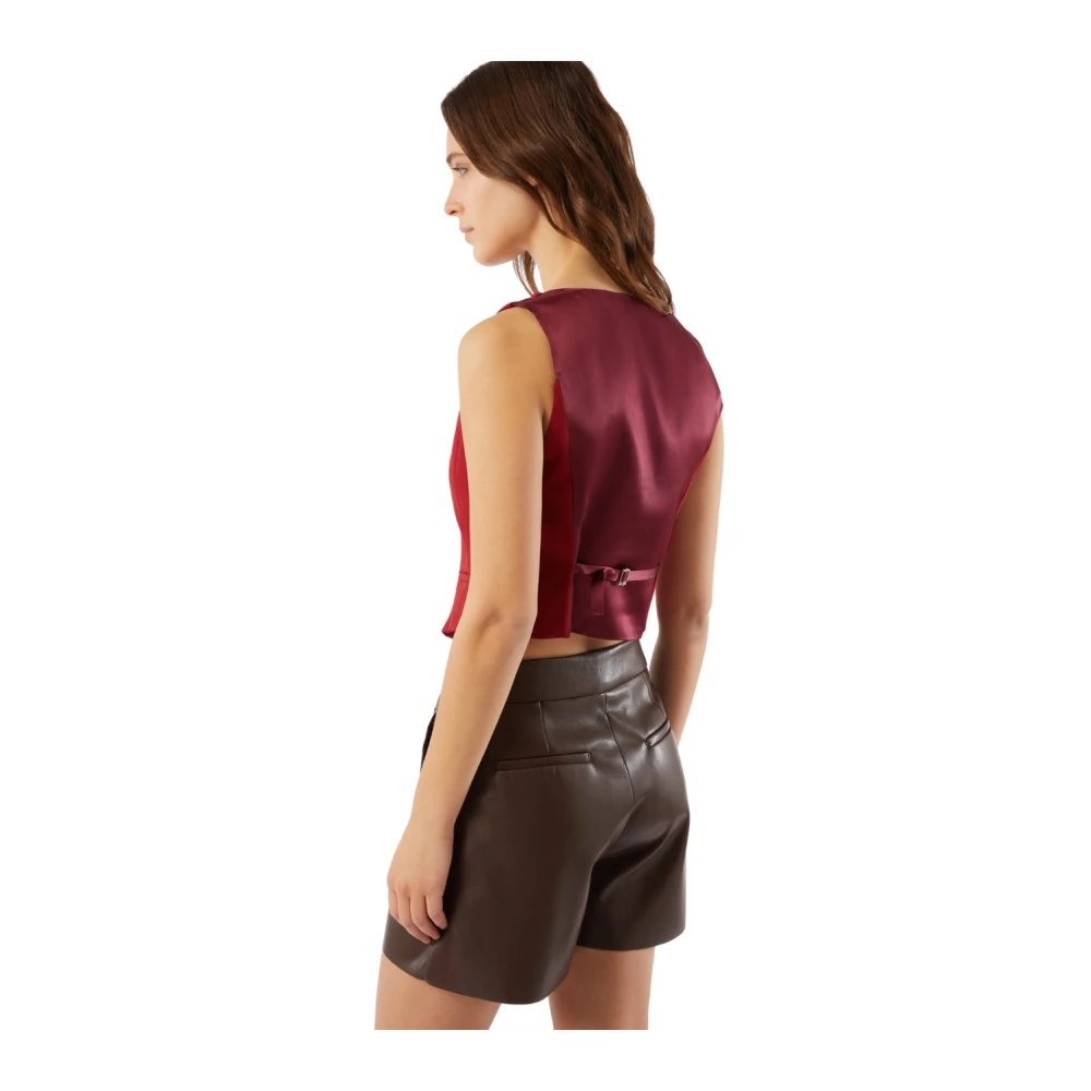 Pennyblack Stijlvolle Gilet voor Mannen Red Dames
