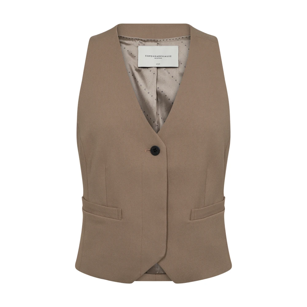 Copenhagen Muse Op Maat Gemaakt Vest Muse Stijl Brown Dames