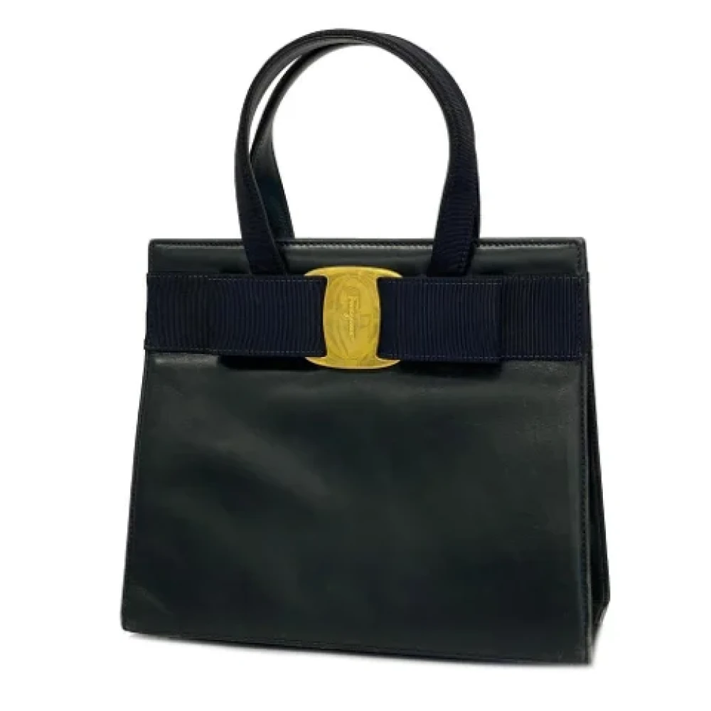 Salvatore Ferragamo Pre-owned Leather totes Black Dames