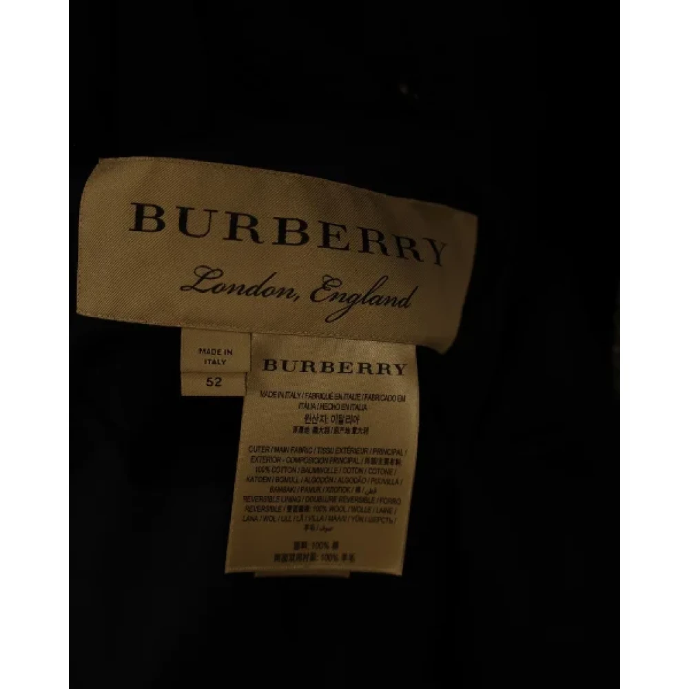 Burberry Vintage Pre-owned Cotton outerwear Gray Heren