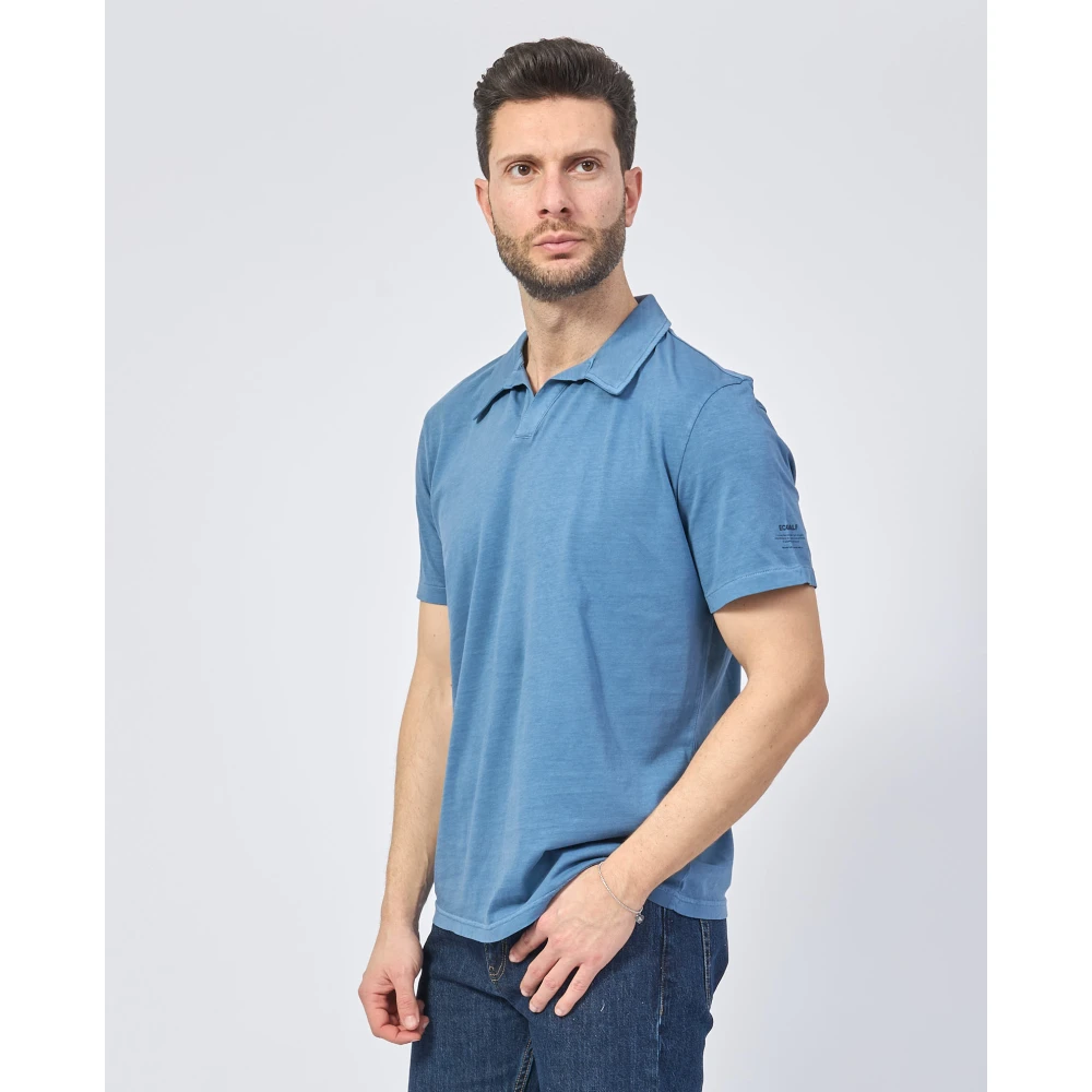 Ecoalf Blauwe Organisch Katoenen Poloshirt Blue Heren