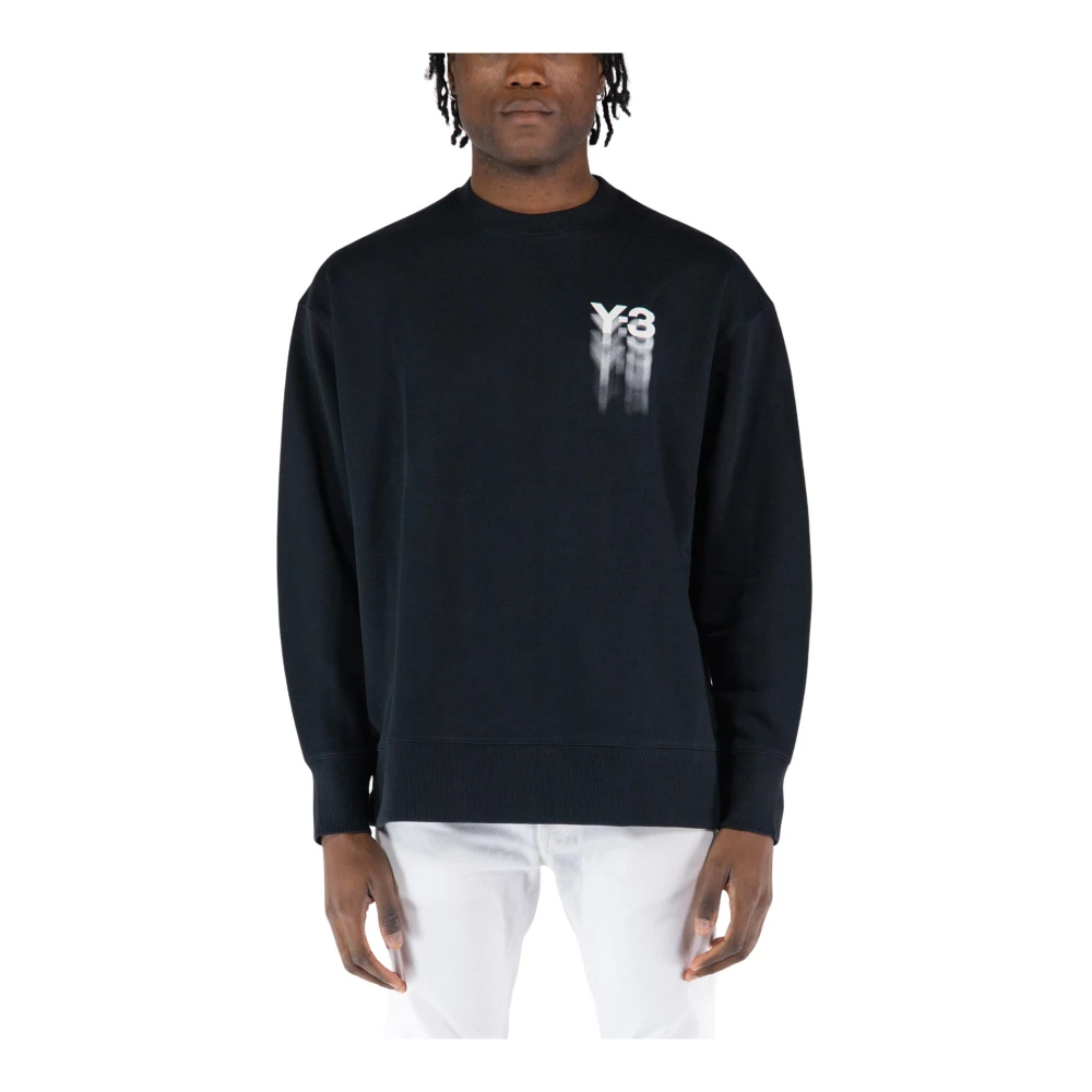 Y-3 Organisch Katoenen Sweatshirt Black Heren