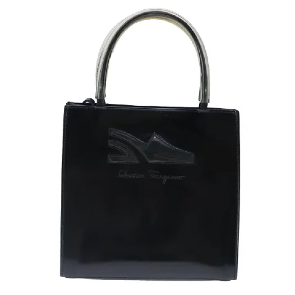 Salvatore Ferragamo Pre-owned Leather handbags Black Dames