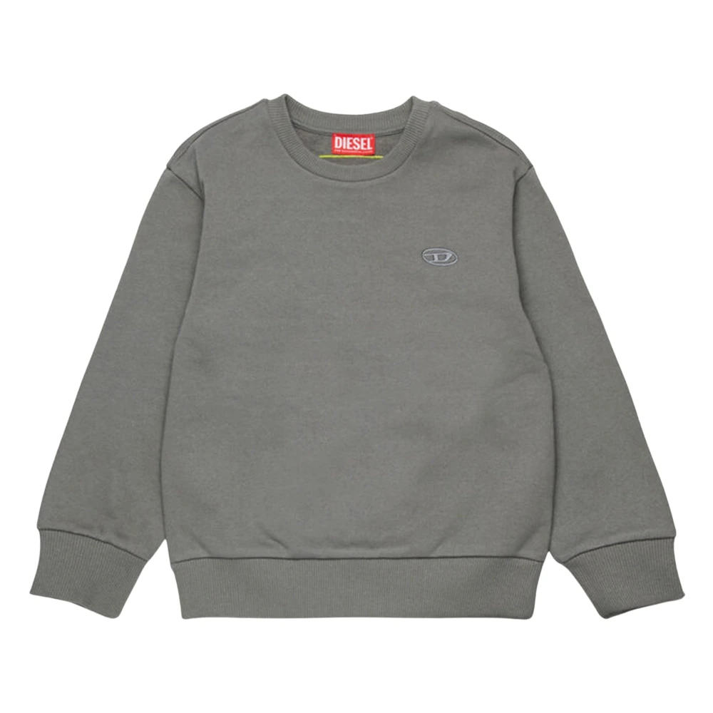 Diesel Men's Gray Oval D Logo Sweatshirt