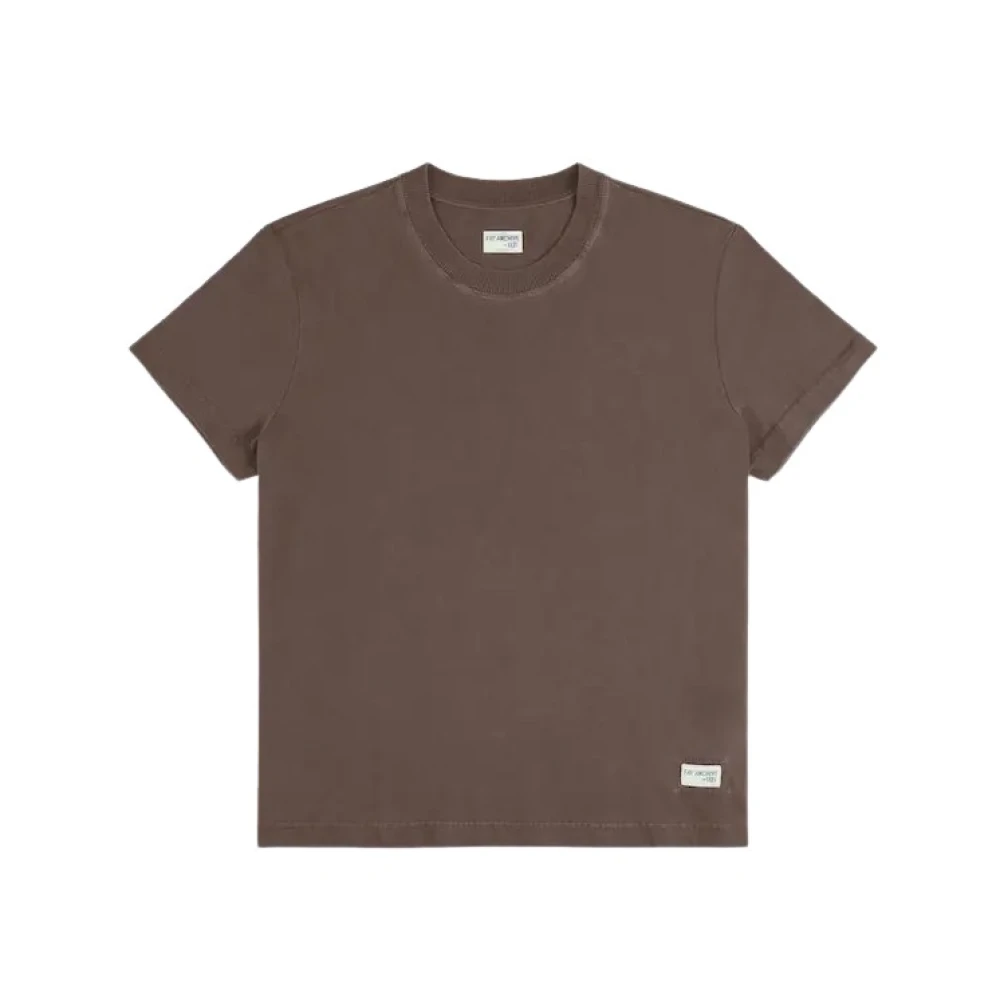 Fay Men's Brown T-Shirts, Xl, Crew-Neck T-Shirt