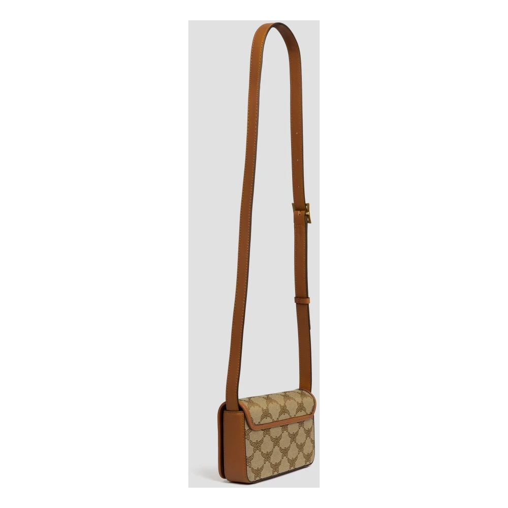 MCM Hemel Schoudertas in Lauretos Jacquard Beige Dames