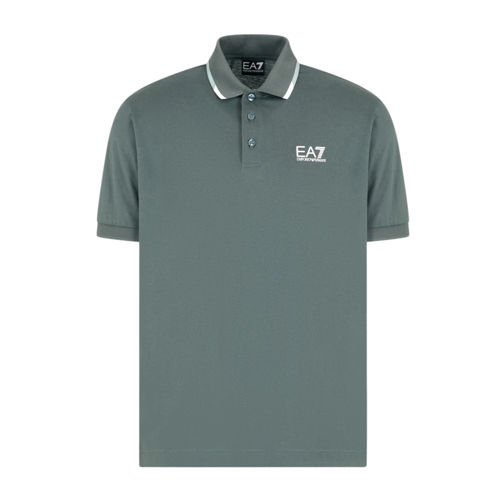 Emporio Armani Men's Green Polo - Polo Shirts - 2XL - Tops