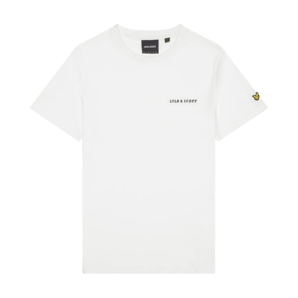 Lyle & Scott Geborduurd Katoenen T-shirt White Heren