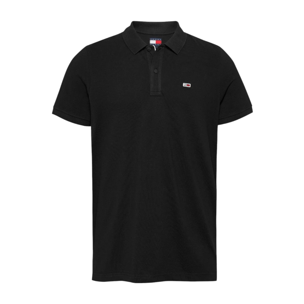 Tommy Jeans Katoenen Polo Shirt Collectie Black Heren
