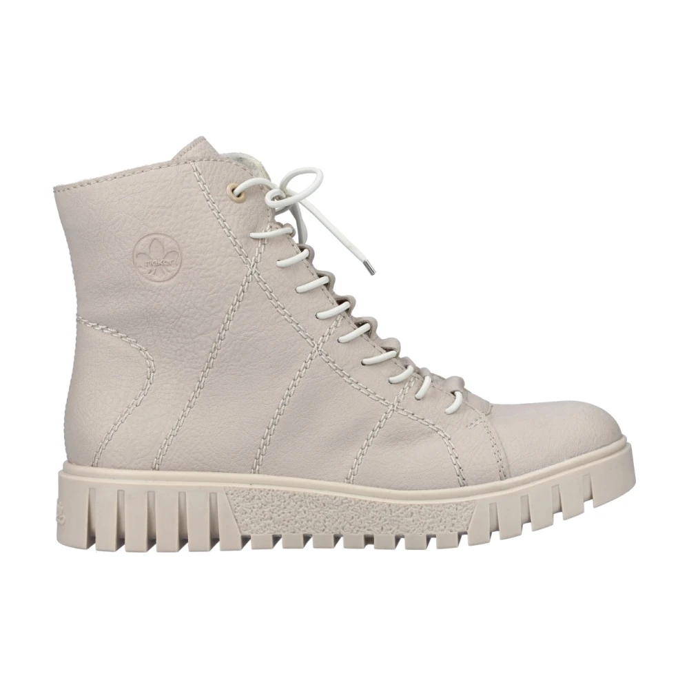 Rieker Women's Beige Winter Boots, 6 Uk, Casual Ankle Boots