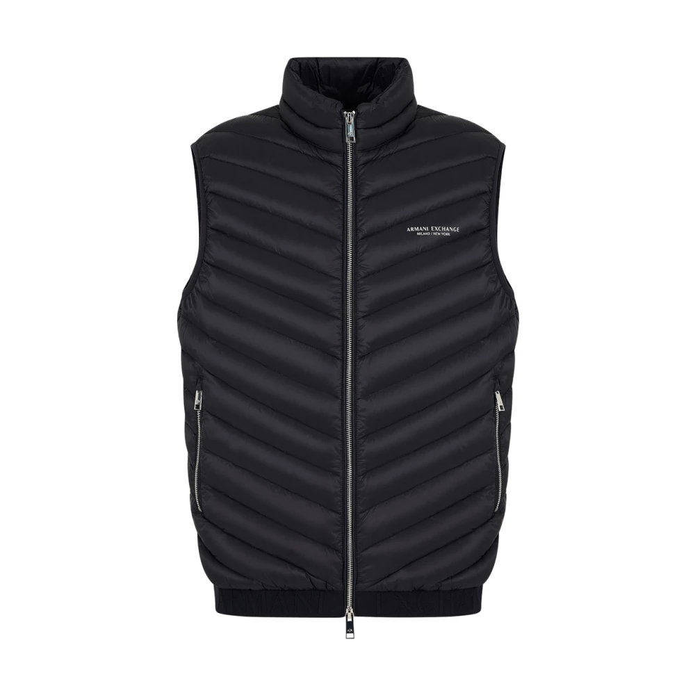 Armani Exchange Men's Black Stylish Vest - Waistcoats - S - Jackets