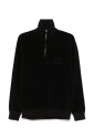 pull-zippe-decontracte-en-coton-noir