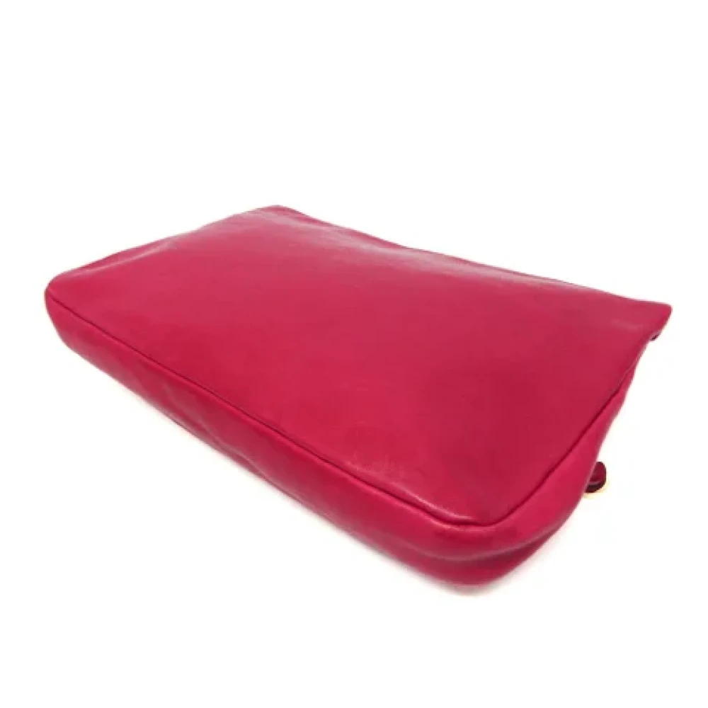 Jimmy Choo Pre-owned Leather clutches Pink Dames