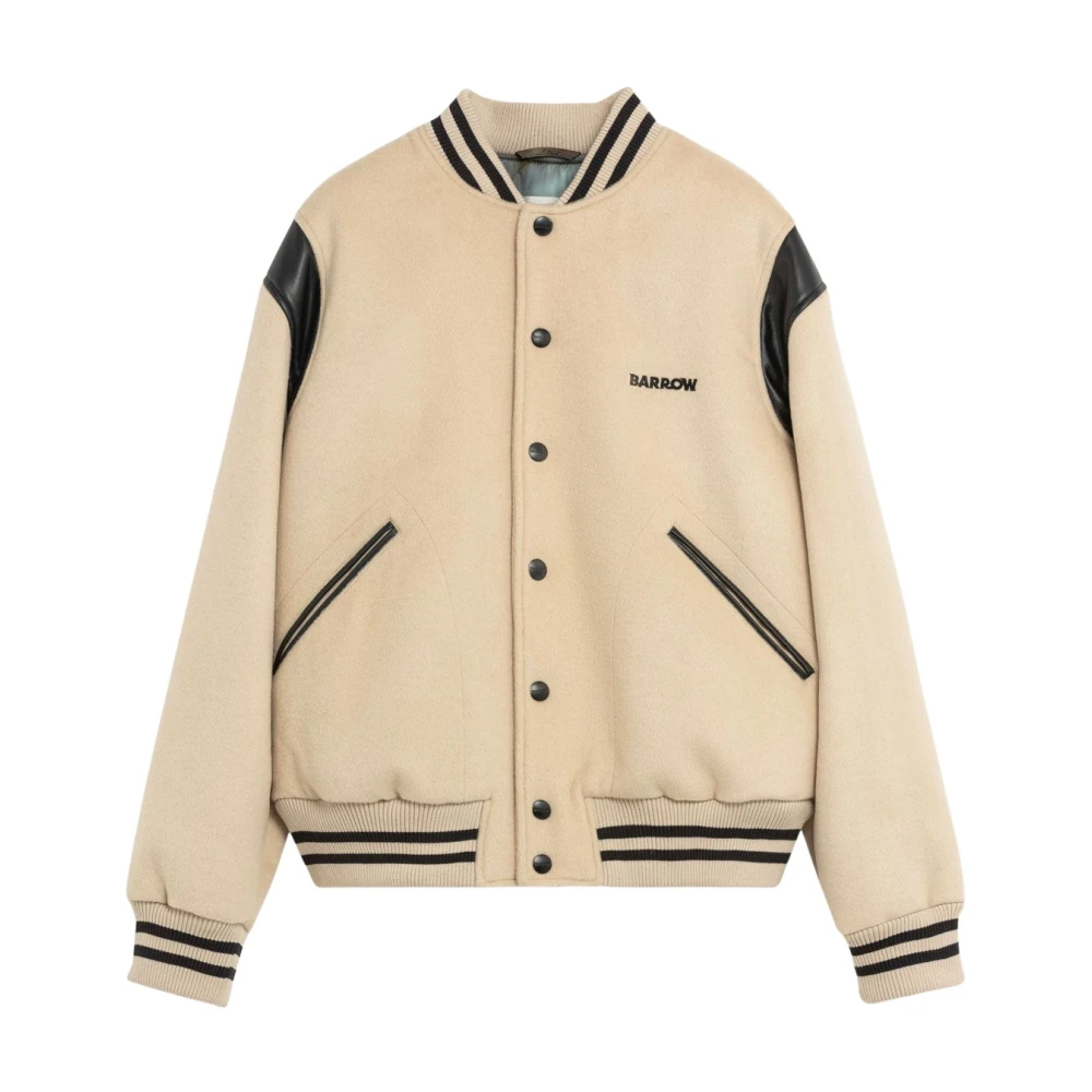 Barrow Men's Beige Bomber Jackets, Xs, Varsity Jacket