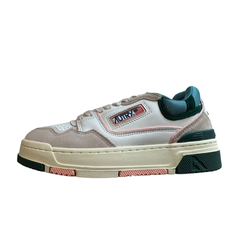 Autry Women's Multicolor Vintage Low-Profile Leather Sneakers