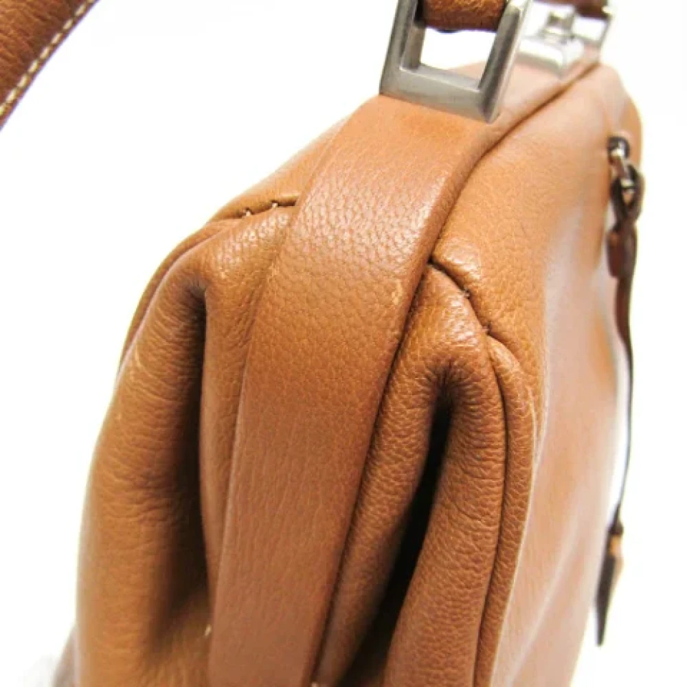 Prada Vintage Pre-owned Leather prada-bags Brown Dames