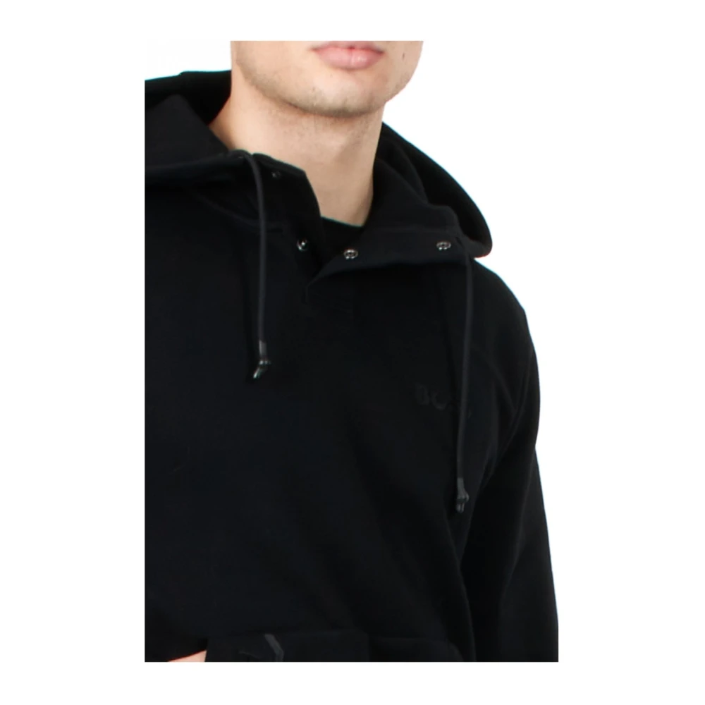 Hugo Boss Zwarte hoodie Soody Mirror Black Heren