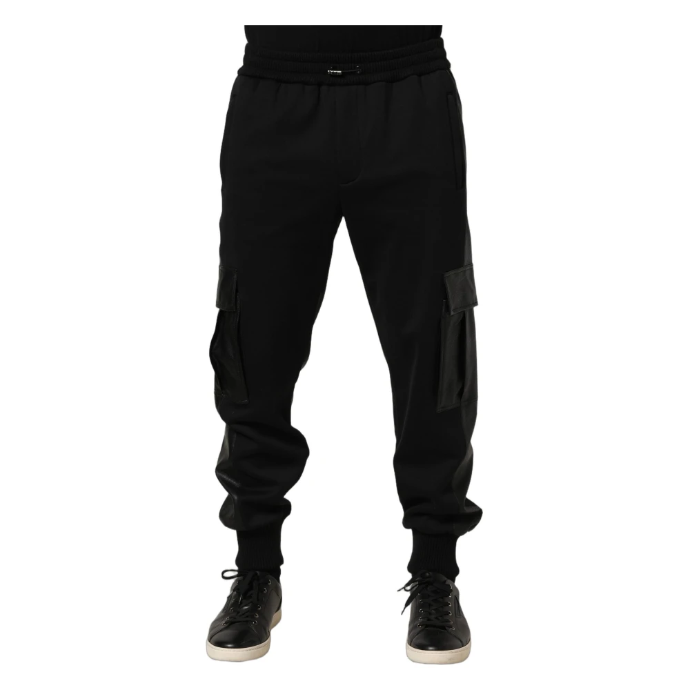 Dolce & Gabbana Men's Black Jogger Cargo Trousers - Sweatpants - M - Trousers