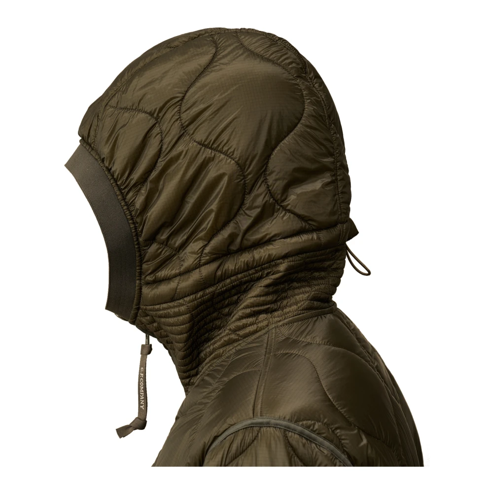 C.P. Company Gewatteerde nylon jas met Primaloft Silver Green Heren
