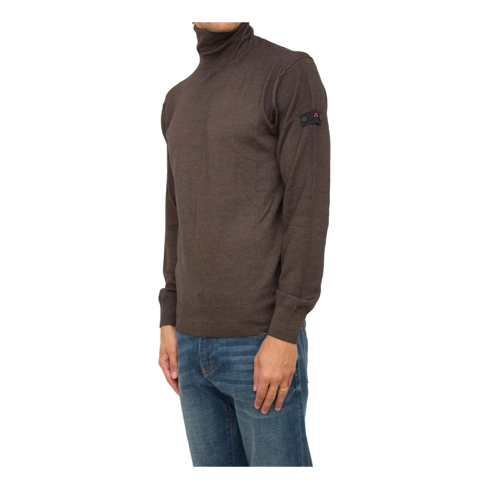Peuterey Bruine Gebreide Trui Brown Heren