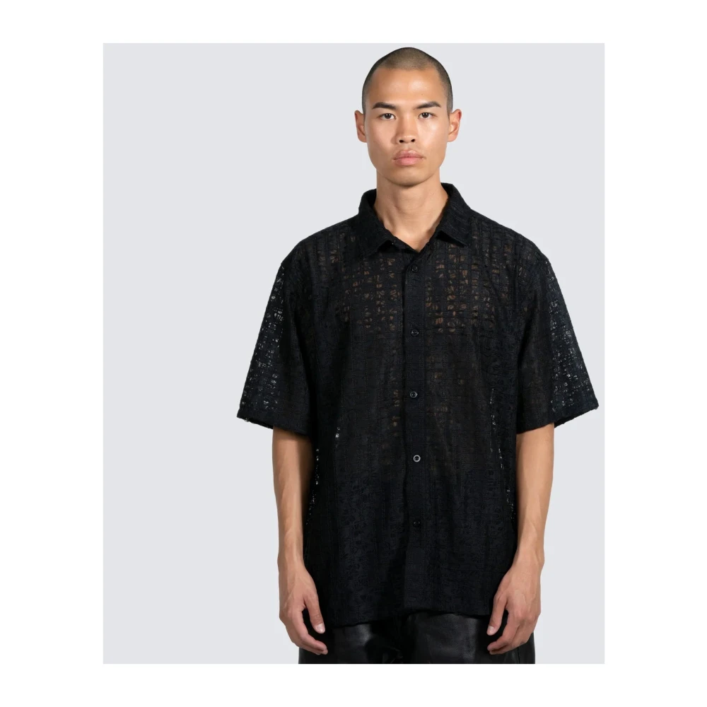 Pleasures Kanten Knoop Omlaag Shirt Black Heren