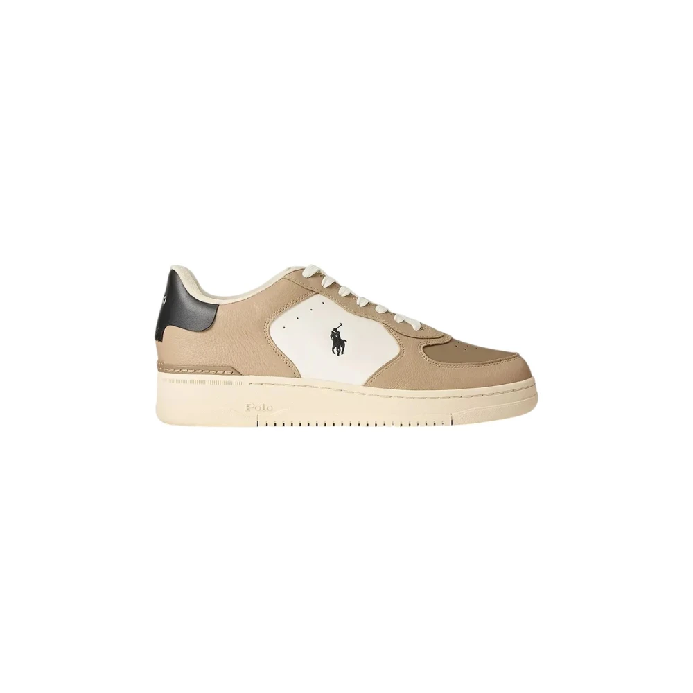 Polo Ralph Lauren Men's Beige Casual Trainers Size 8 Uk