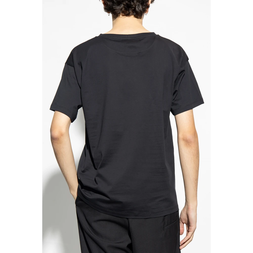 Bally T-shirt met korte mouwen en logo-opdruk Black Heren